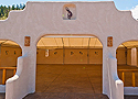 Reception area with covered roof